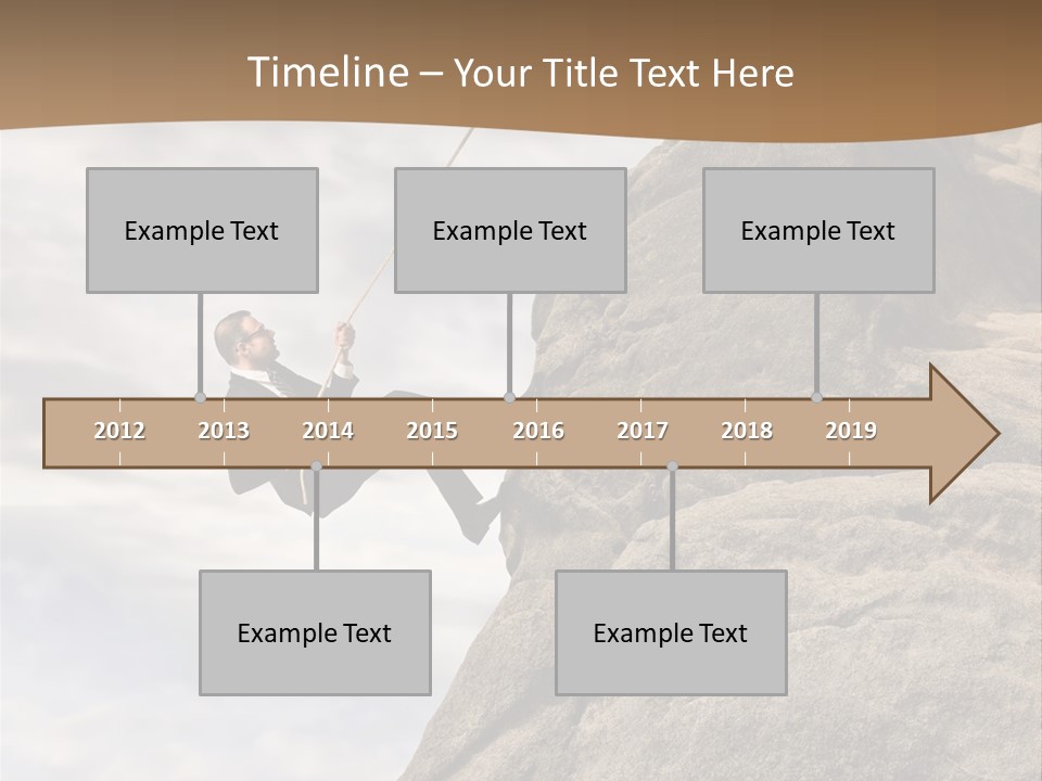 Grow Businessman Ironic PowerPoint Template