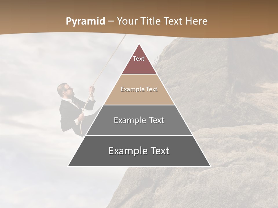 Grow Businessman Ironic PowerPoint Template