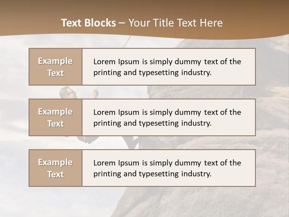 Grow Businessman Ironic PowerPoint Template