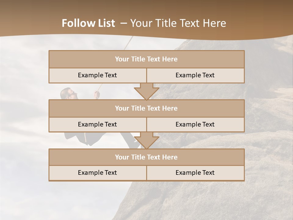 Grow Businessman Ironic PowerPoint Template