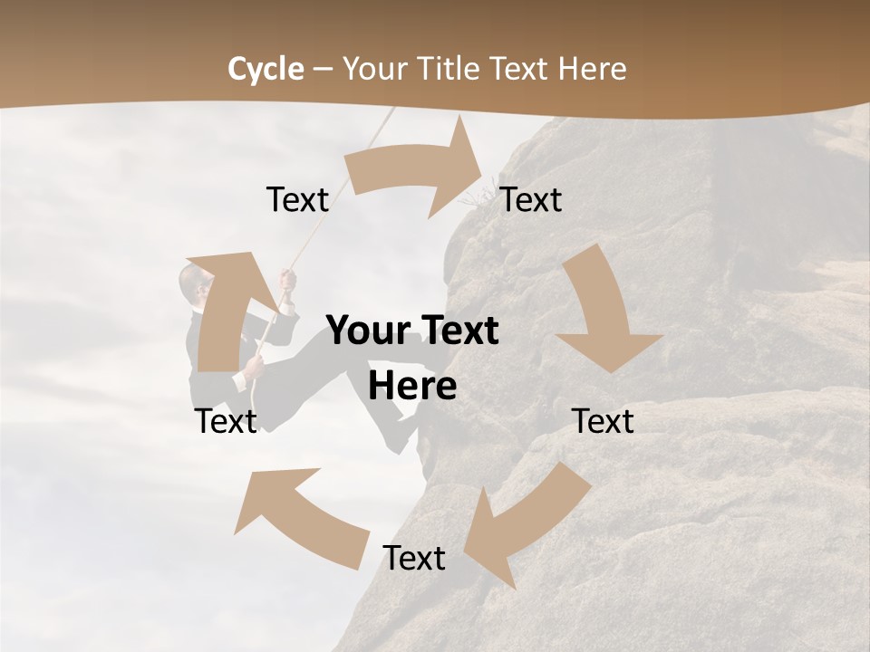 Grow Businessman Ironic PowerPoint Template