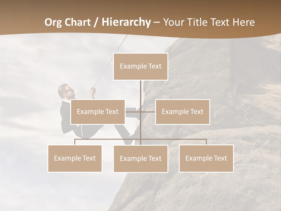 Grow Businessman Ironic PowerPoint Template