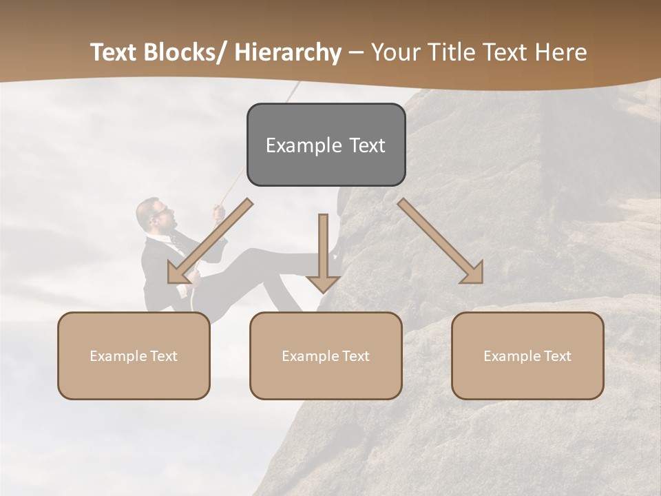 Grow Businessman Ironic PowerPoint Template