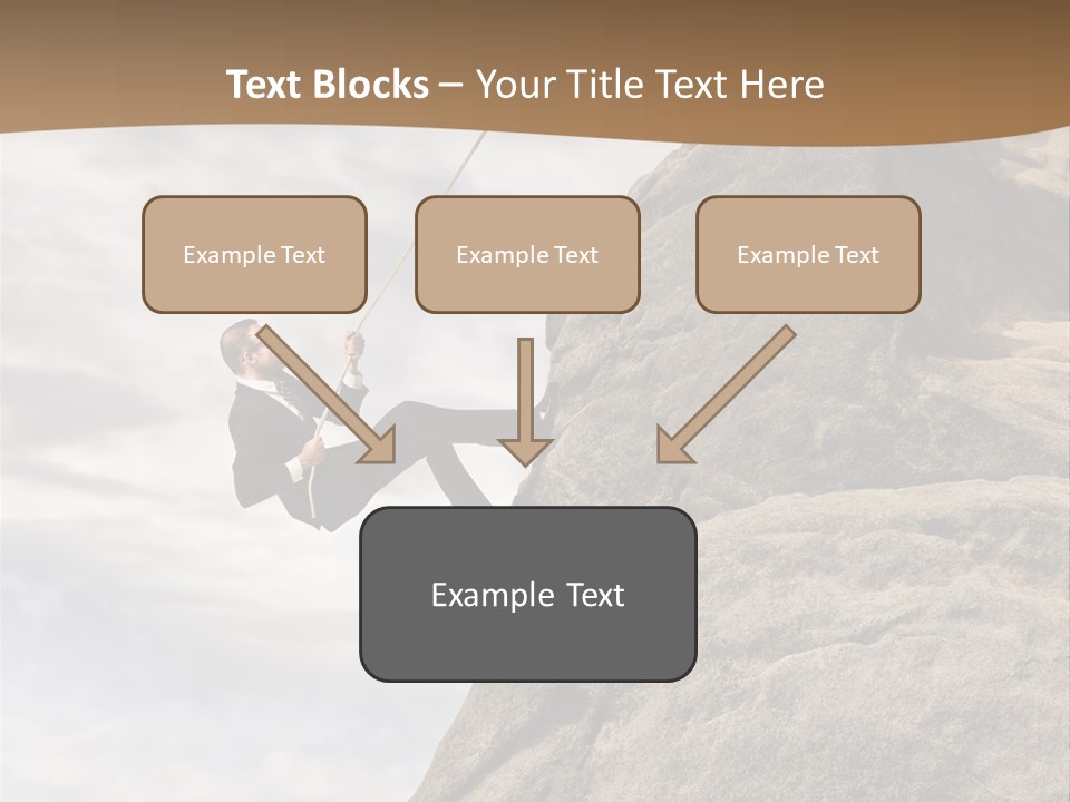 Grow Businessman Ironic PowerPoint Template