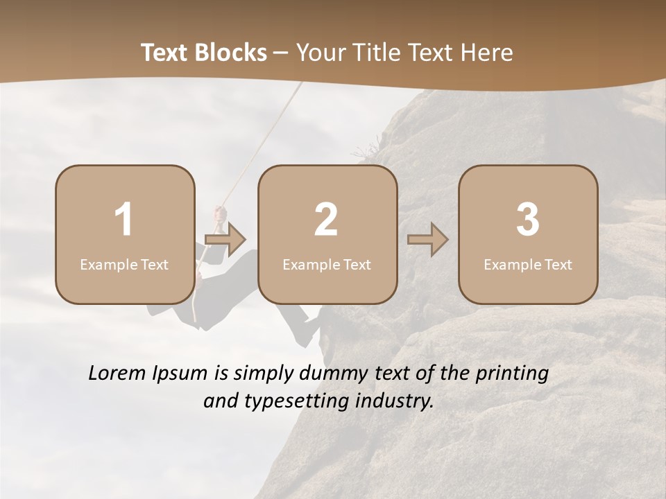 Grow Businessman Ironic PowerPoint Template