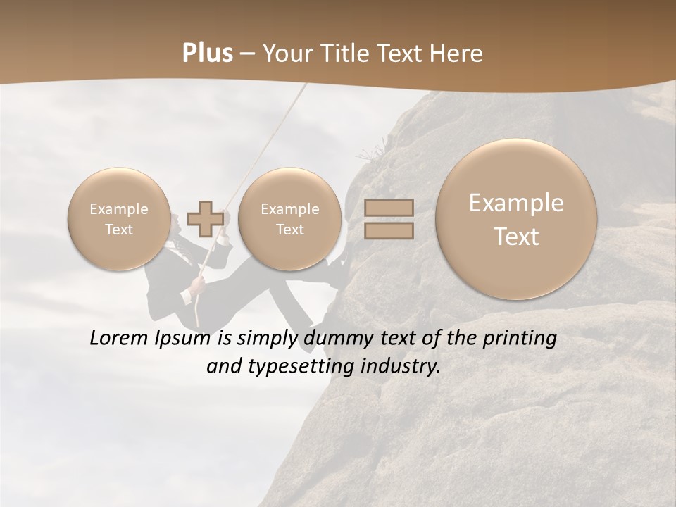Grow Businessman Ironic PowerPoint Template