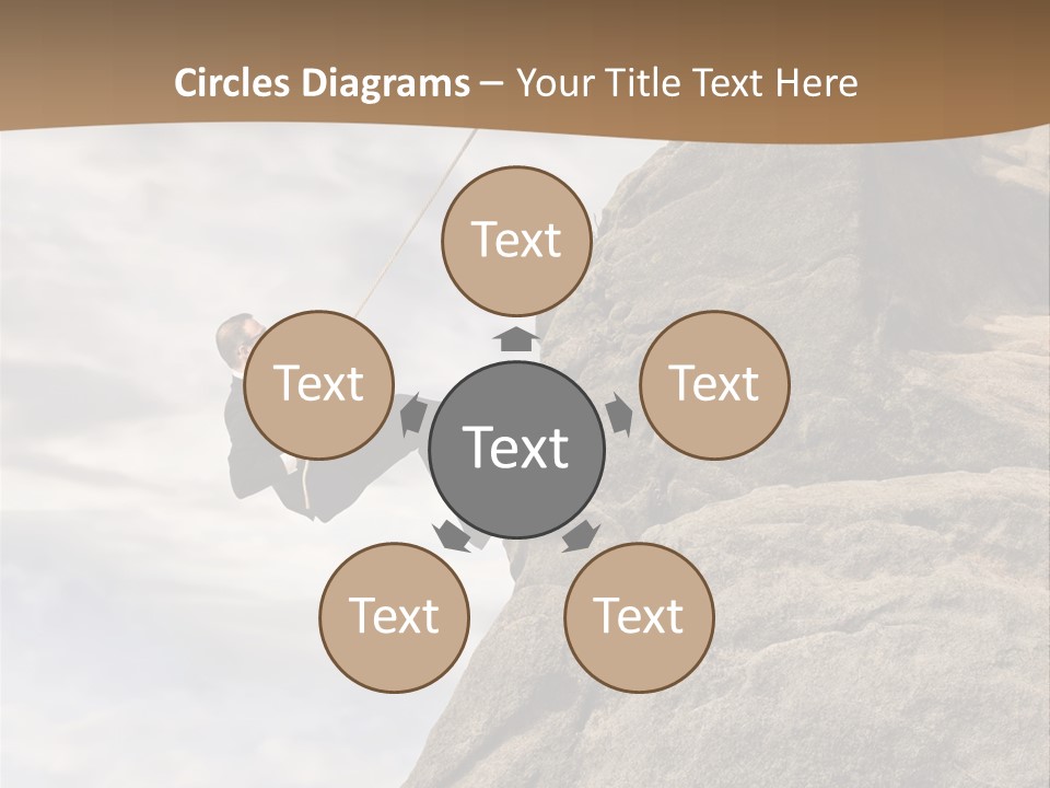 Grow Businessman Ironic PowerPoint Template