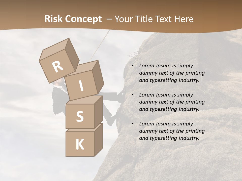 Grow Businessman Ironic PowerPoint Template