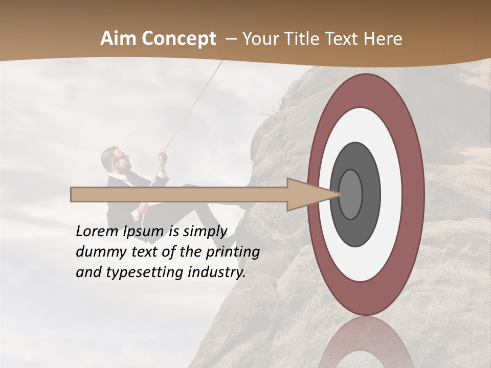 Grow Businessman Ironic PowerPoint Template