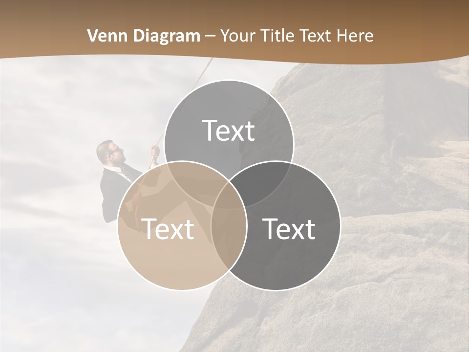 Grow Businessman Ironic PowerPoint Template