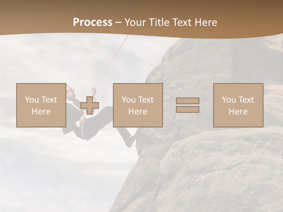 Grow Businessman Ironic PowerPoint Template