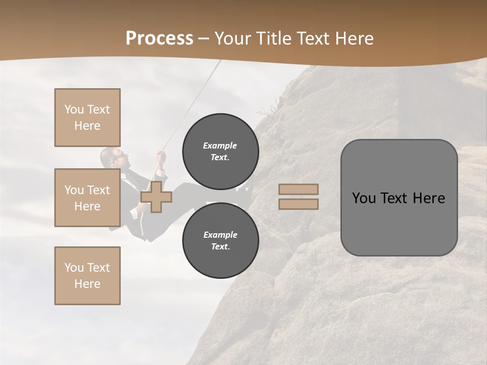 Grow Businessman Ironic PowerPoint Template