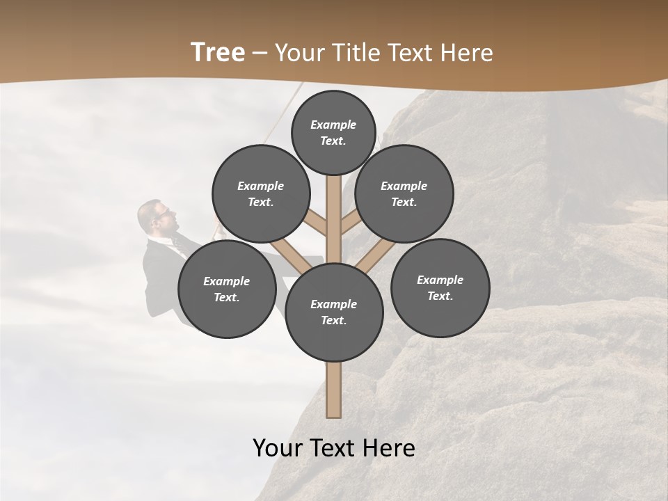 Grow Businessman Ironic PowerPoint Template