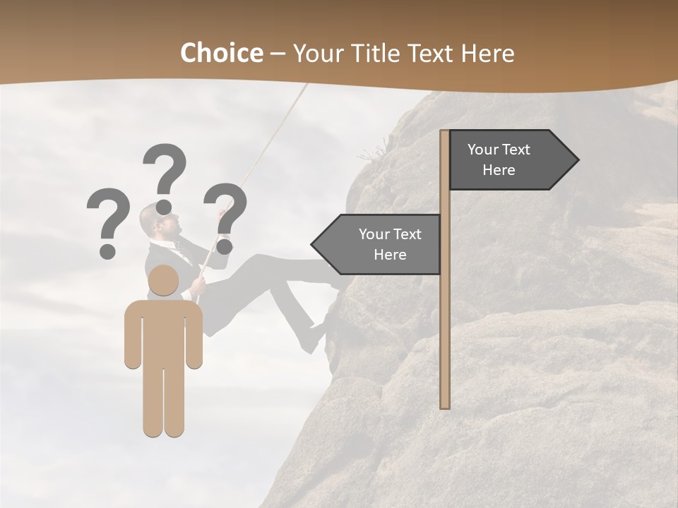 Grow Businessman Ironic PowerPoint Template