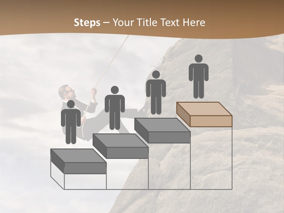 Grow Businessman Ironic PowerPoint Template