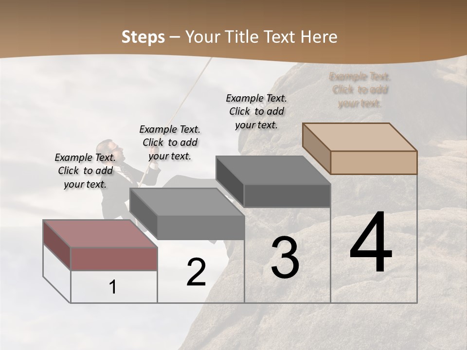 Grow Businessman Ironic PowerPoint Template