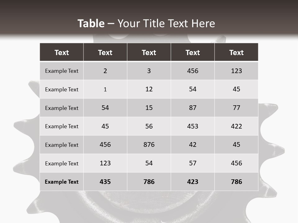 Equipment Detail Mechanism PowerPoint Template
