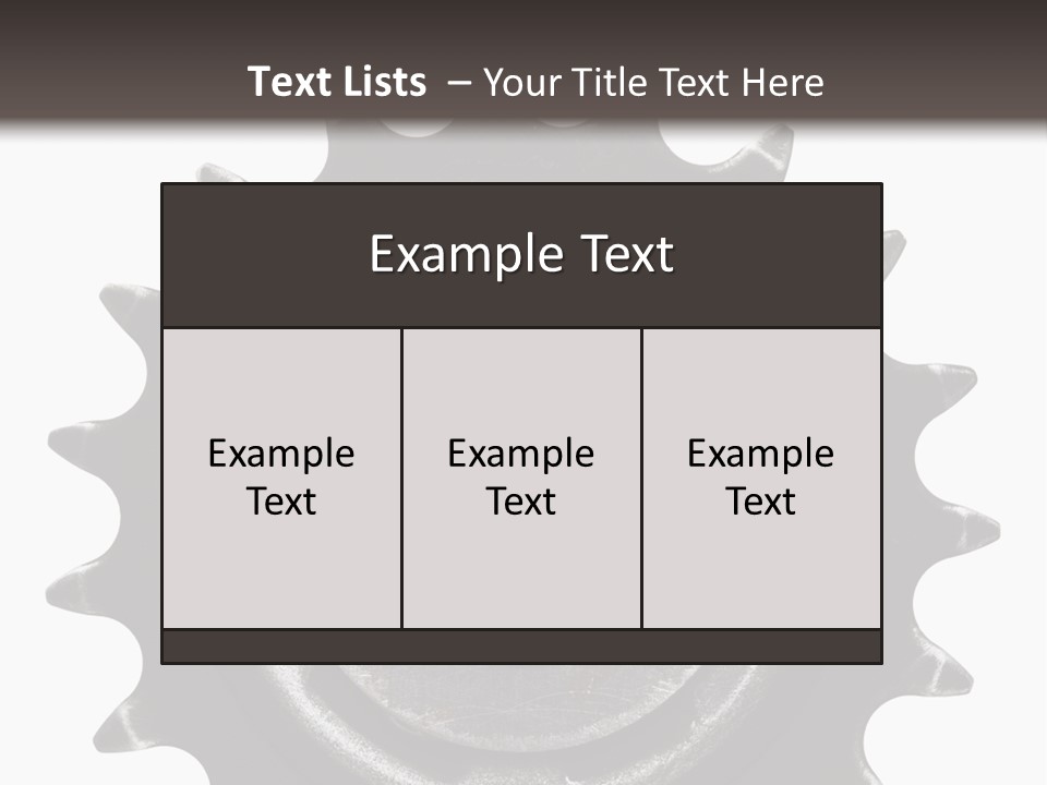 Equipment Detail Mechanism PowerPoint Template