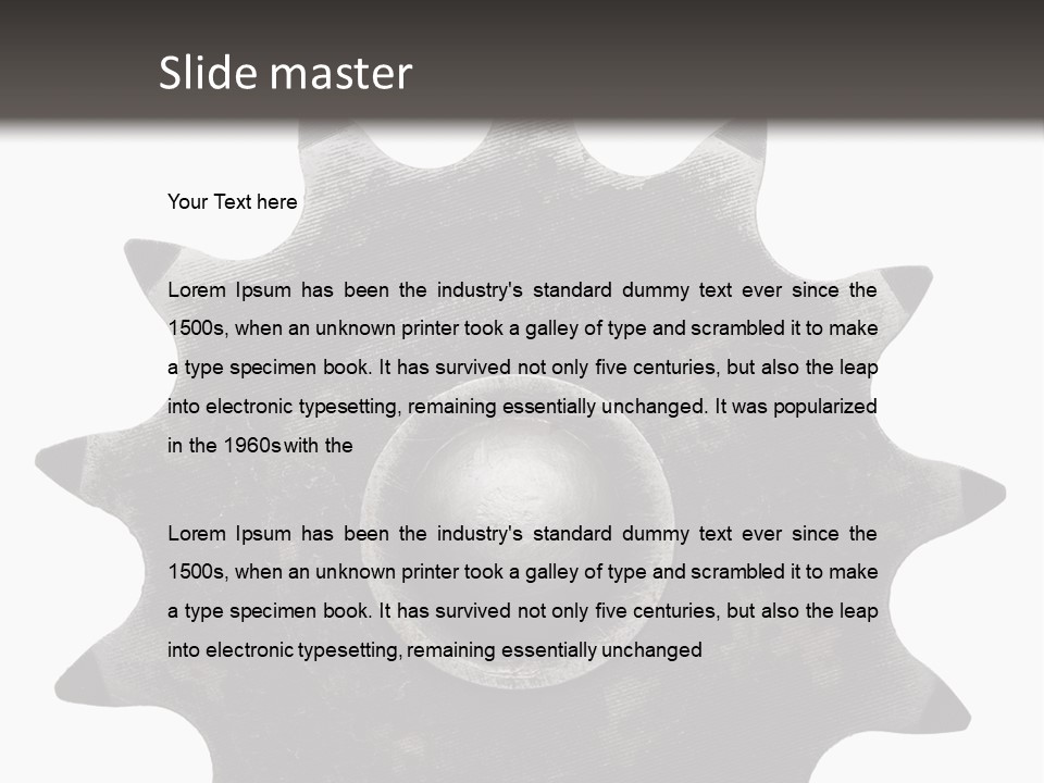 Technology Part Mechanic PowerPoint Template