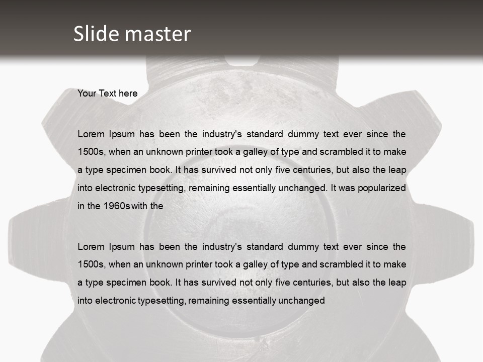 Industrial Industry Fastening PowerPoint Template