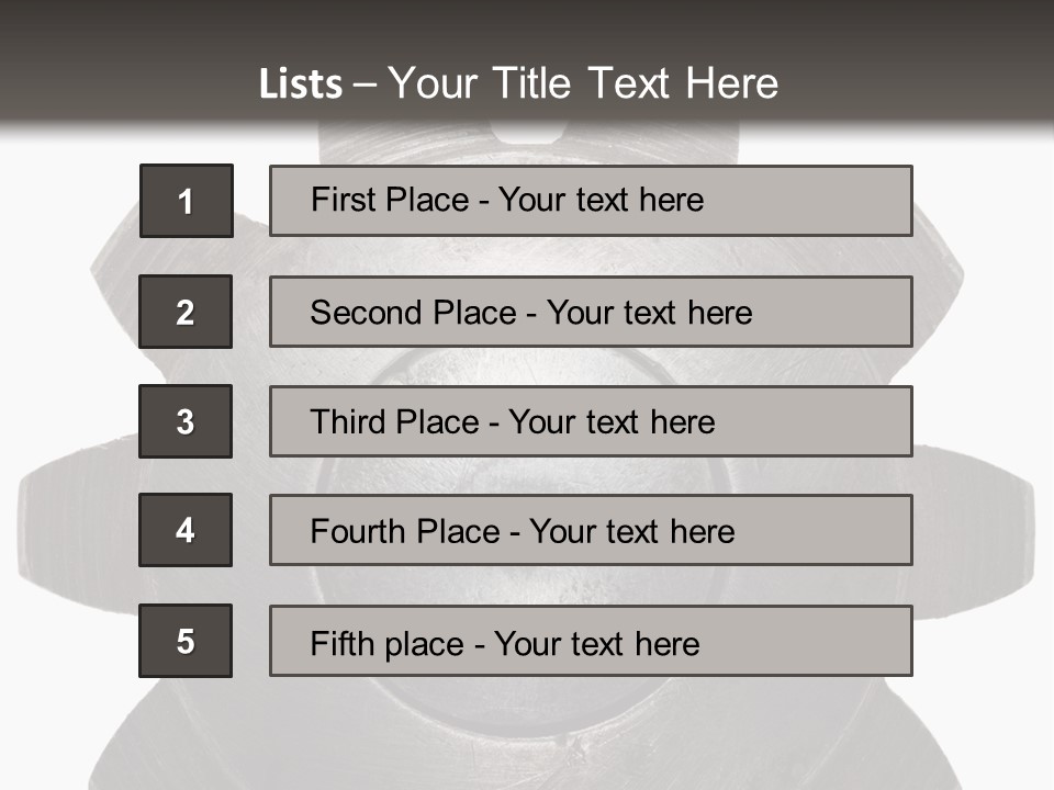 Industrial Industry Fastening PowerPoint Template