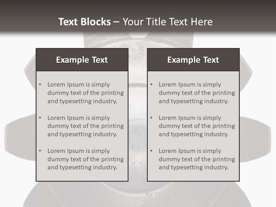 Industrial Industry Fastening PowerPoint Template