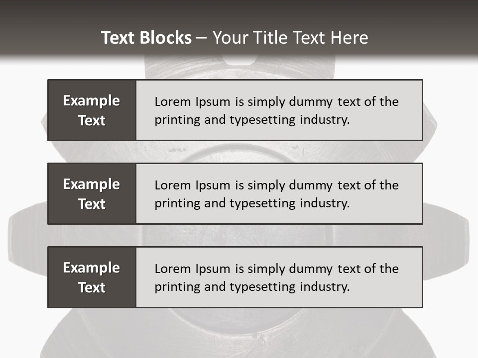 Industrial Industry Fastening PowerPoint Template