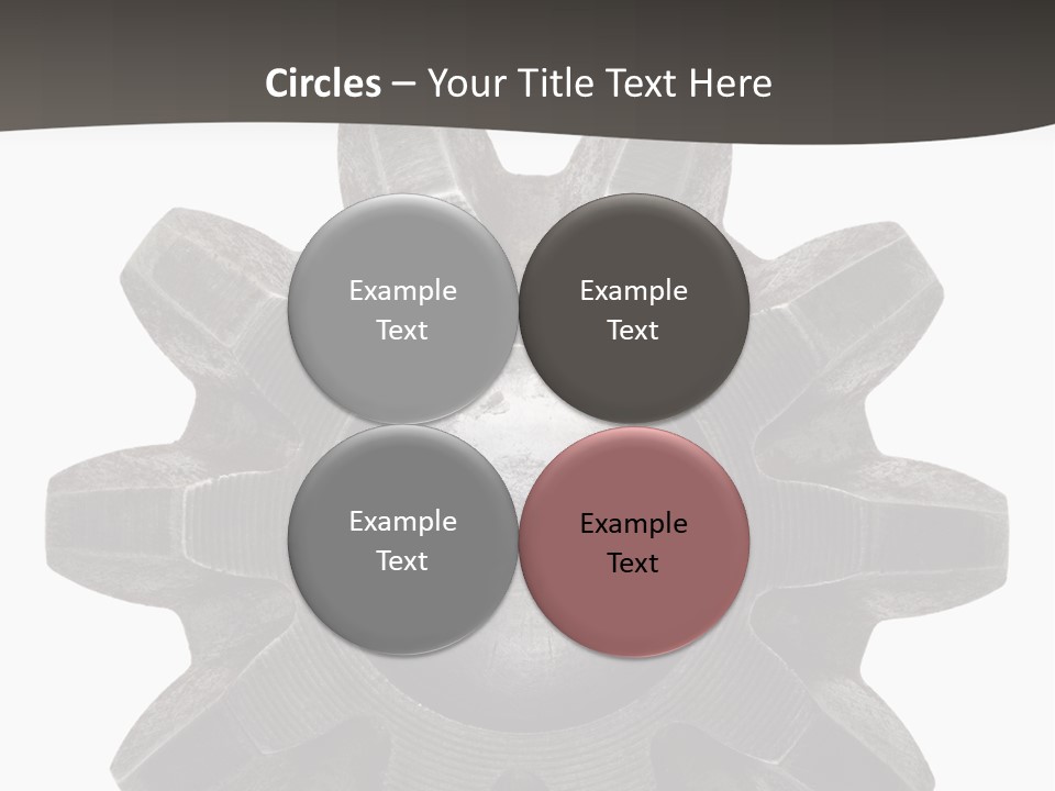 Circle Wheel Construct PowerPoint Template