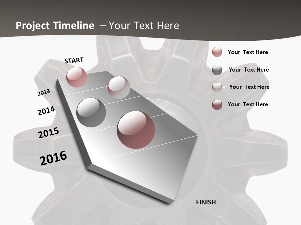 Circle Wheel Construct PowerPoint Template