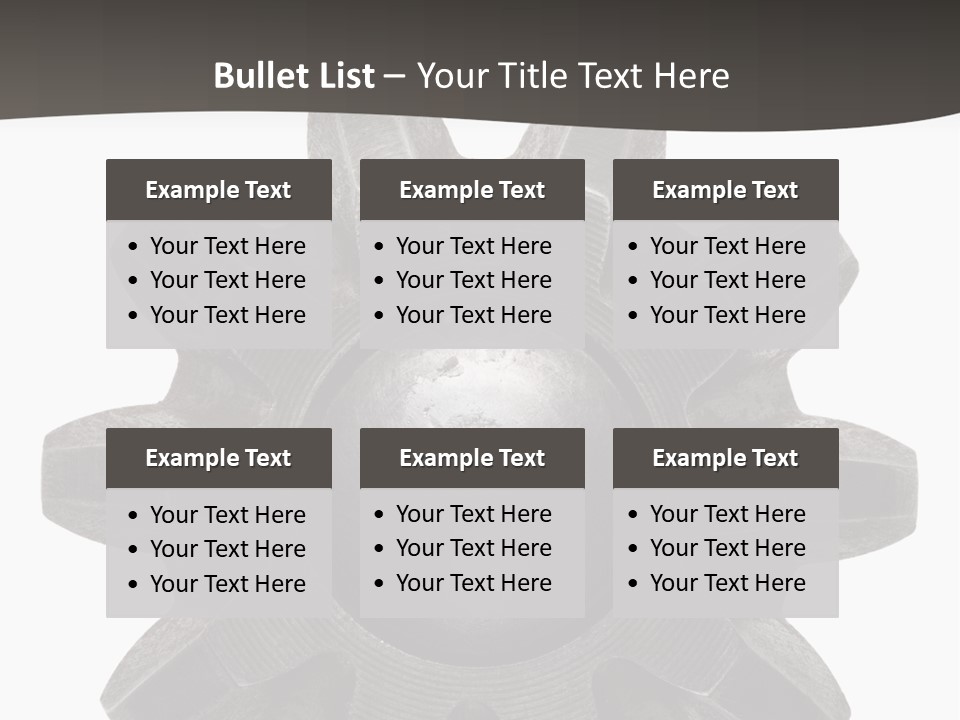 Circle Wheel Construct PowerPoint Template
