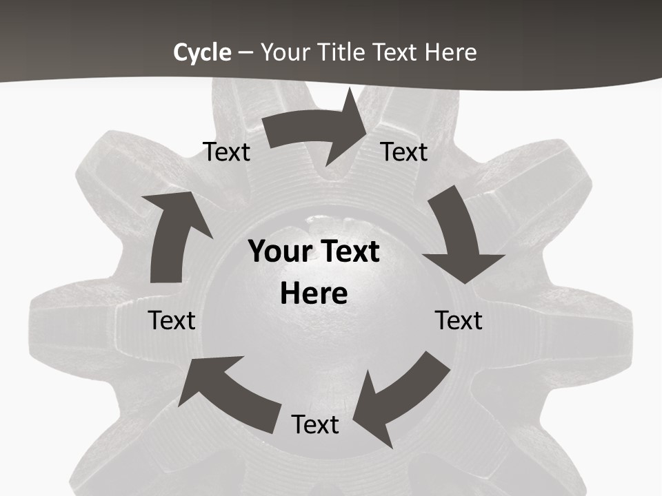 Circle Wheel Construct PowerPoint Template