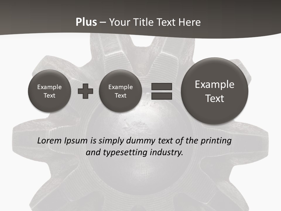 Circle Wheel Construct PowerPoint Template