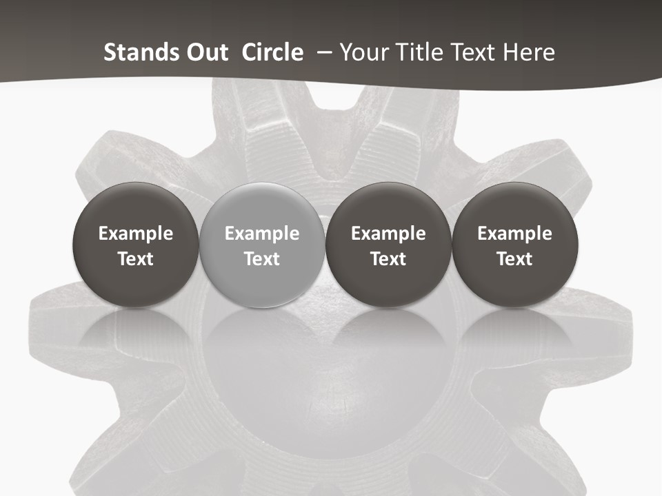 Circle Wheel Construct PowerPoint Template