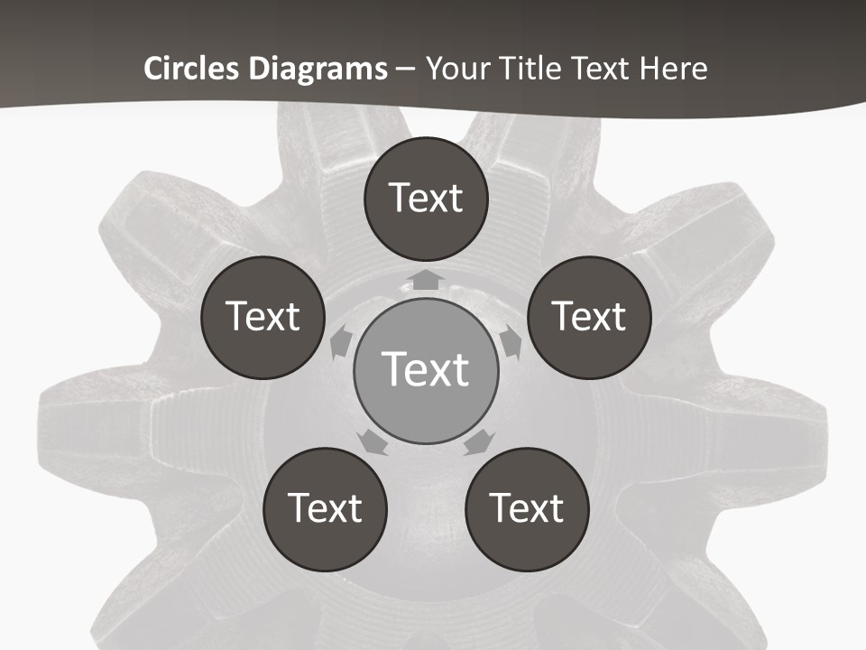 Circle Wheel Construct PowerPoint Template