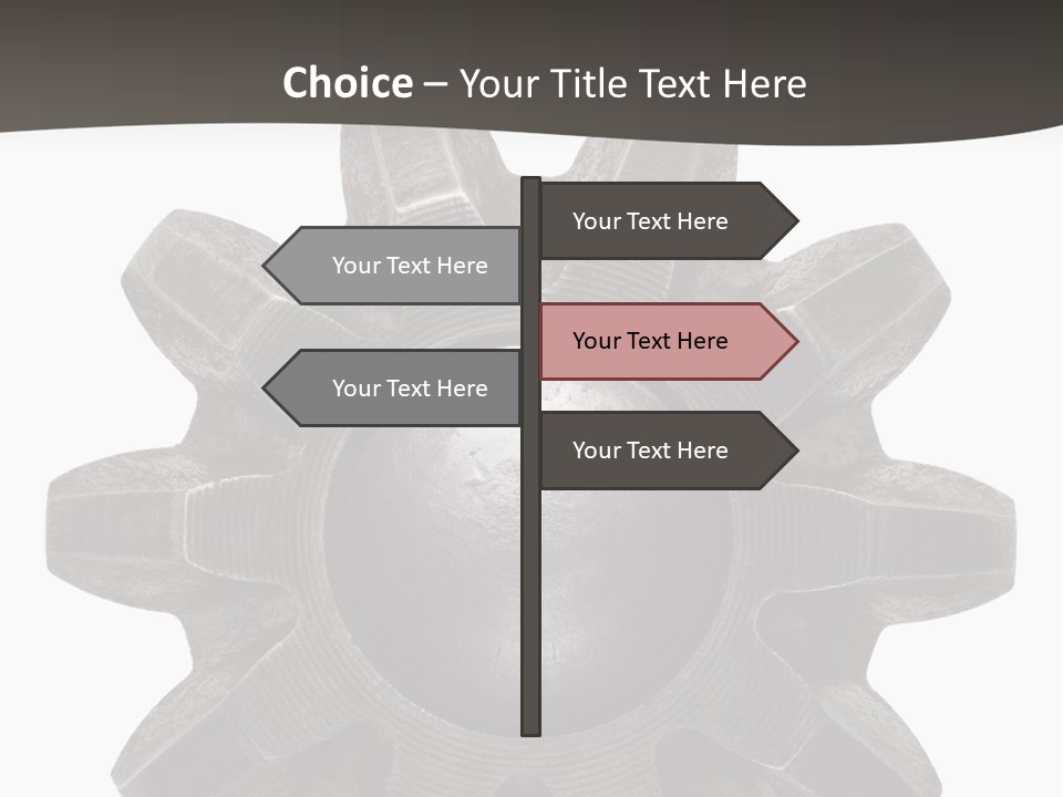 Circle Wheel Construct PowerPoint Template