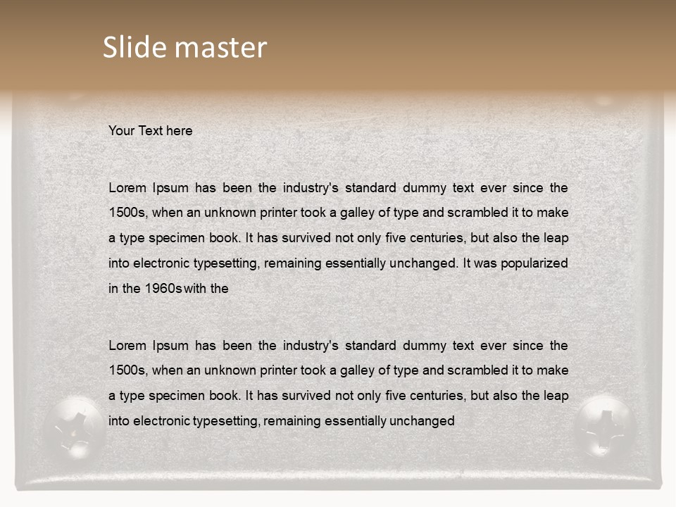 Hardware Industrial Frame PowerPoint Template