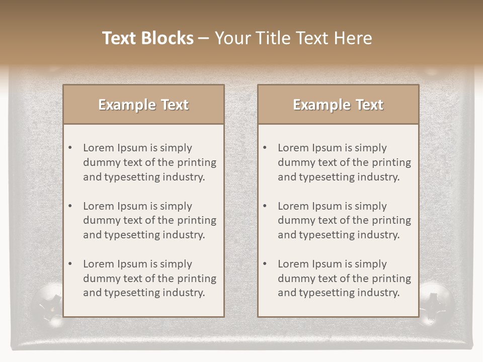 Hardware Industrial Frame PowerPoint Template