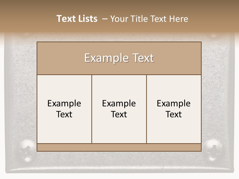 Hardware Industrial Frame PowerPoint Template