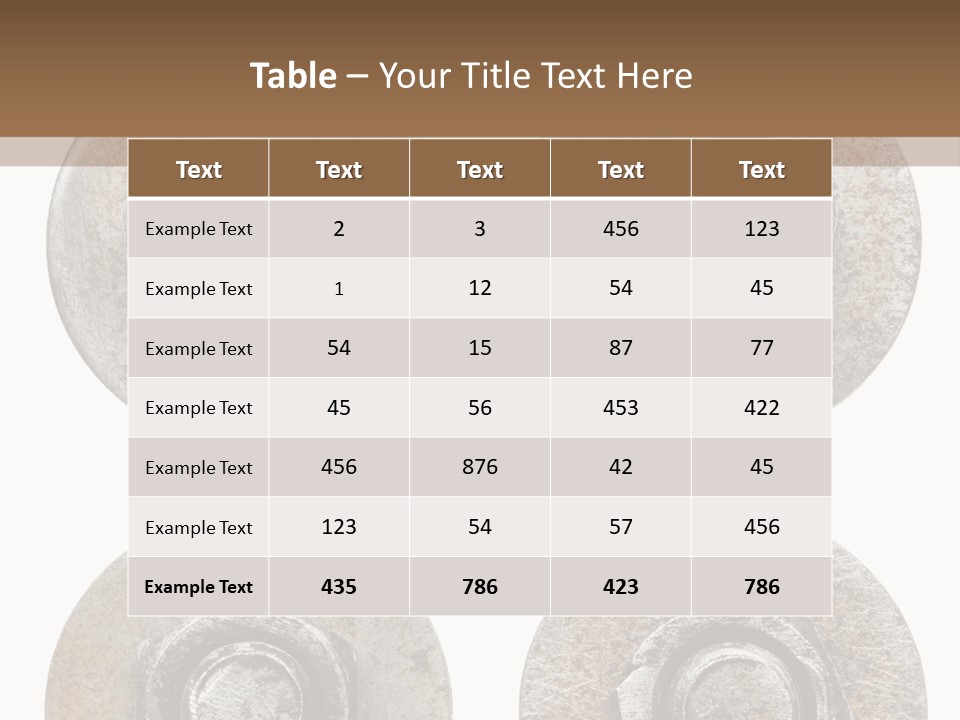 Element Nail Set PowerPoint Template
