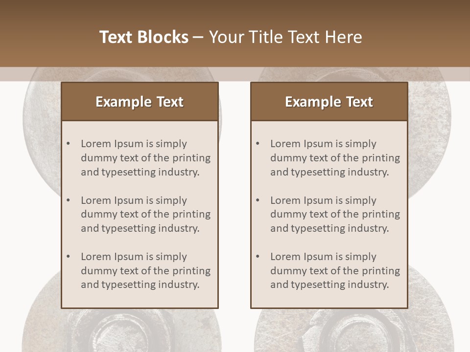 Element Nail Set PowerPoint Template