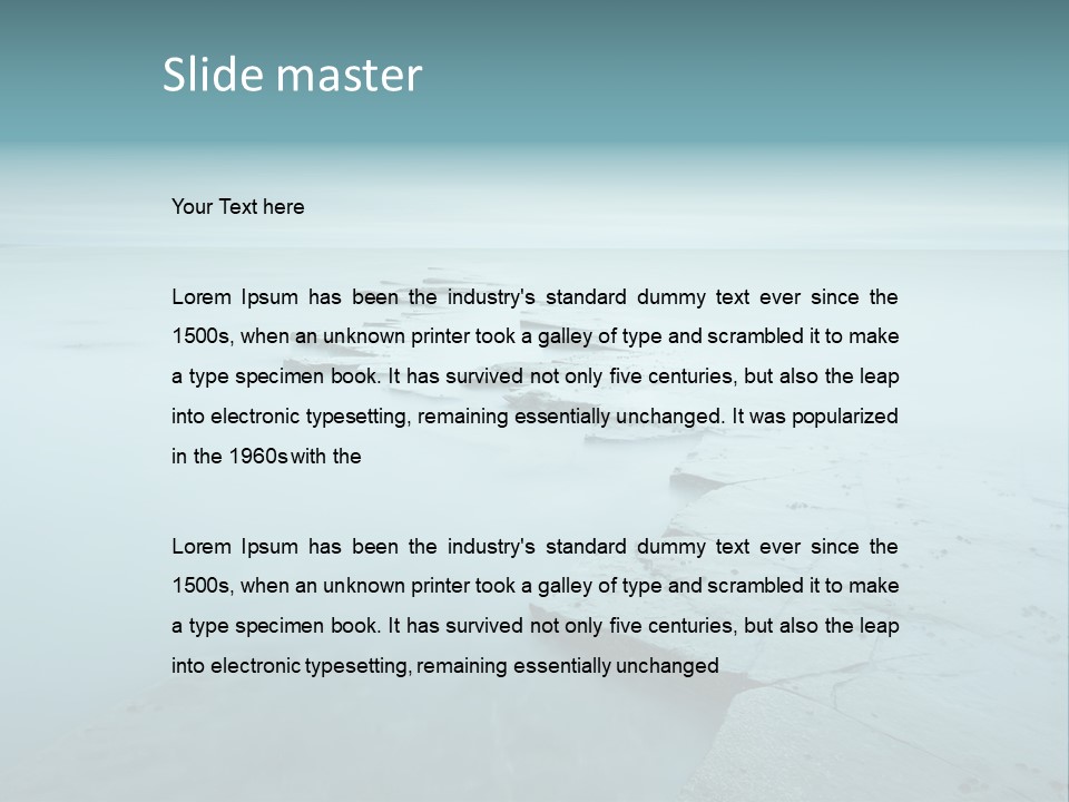 Meer Kimmeridge Bay PowerPoint Template