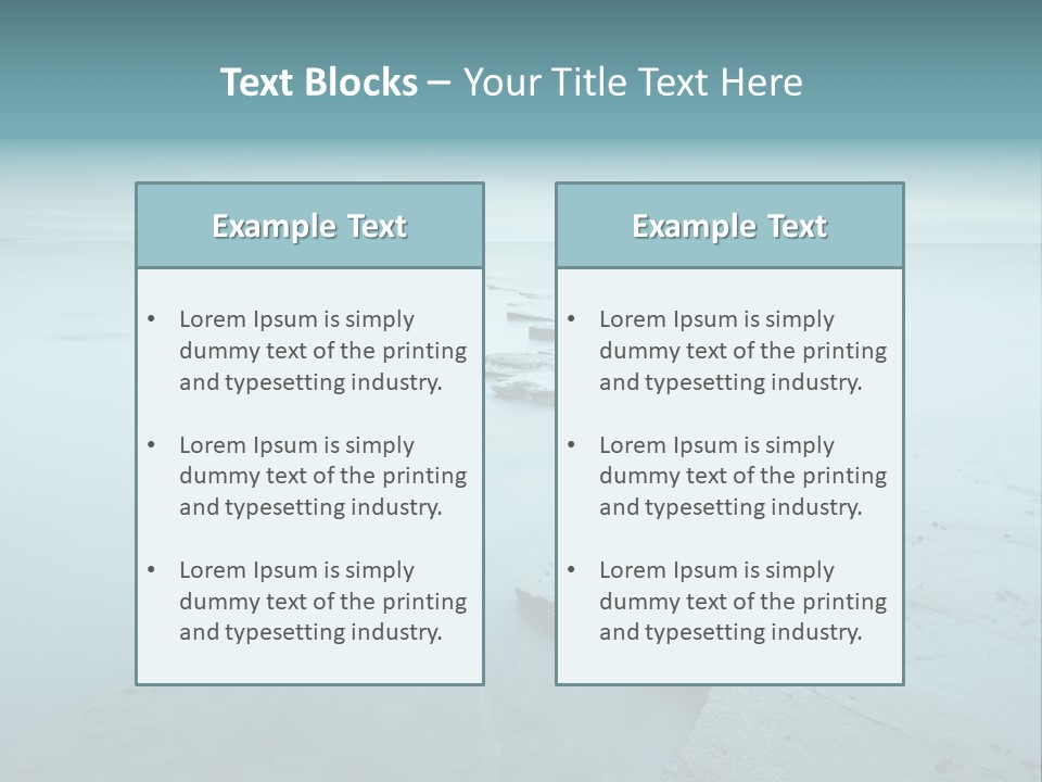 Meer Kimmeridge Bay PowerPoint Template