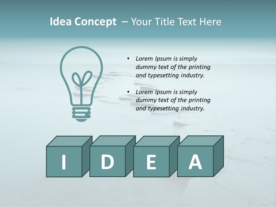 Meer Kimmeridge Bay PowerPoint Template