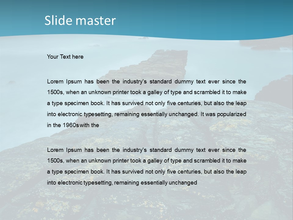 Lighthouse Storm Sea PowerPoint Template