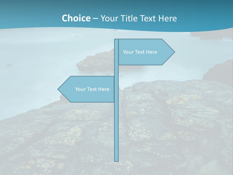 Lighthouse Storm Sea PowerPoint Template