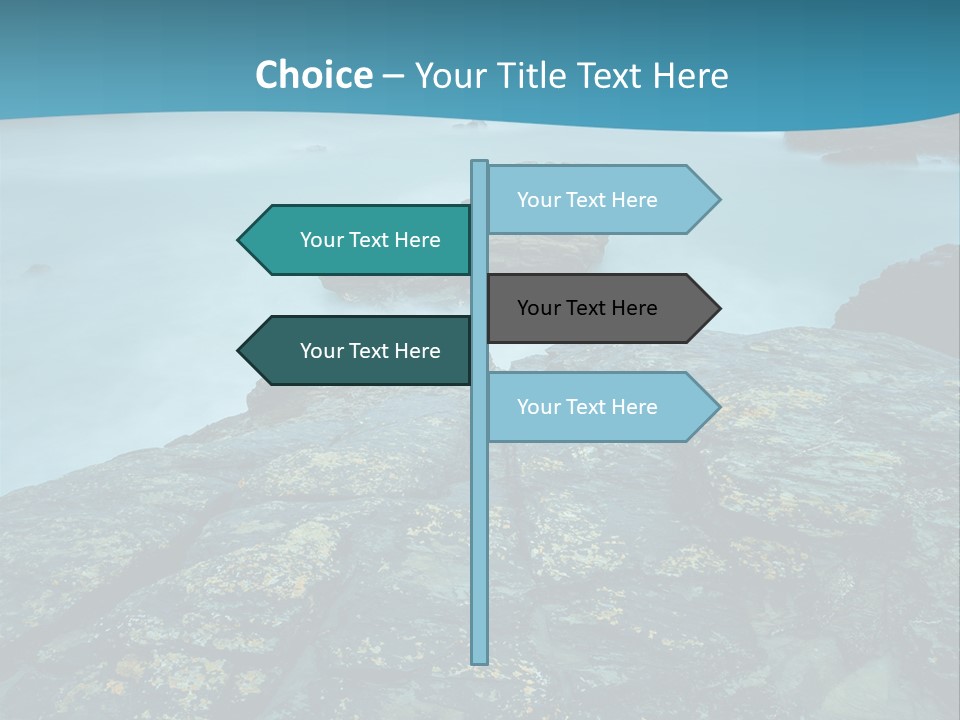 Lighthouse Storm Sea PowerPoint Template
