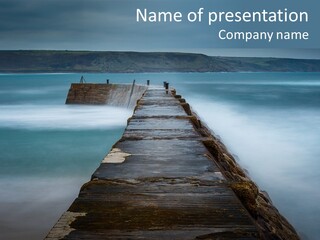 Ocean Rocks Landschaften PowerPoint Template