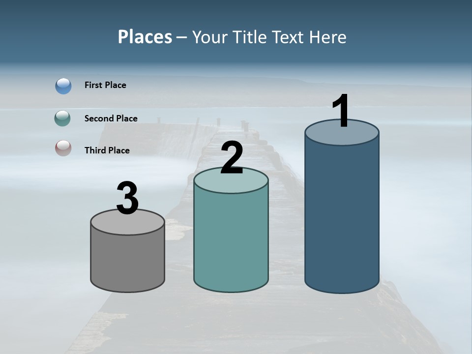 Ocean Rocks Landschaften PowerPoint Template