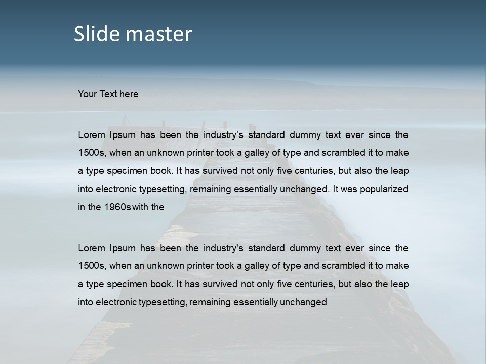 Ocean Rocks Landschaften PowerPoint Template