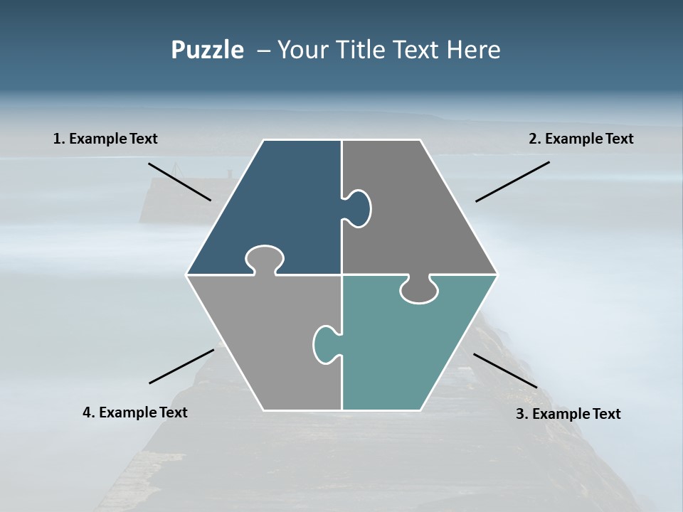 Ocean Rocks Landschaften PowerPoint Template